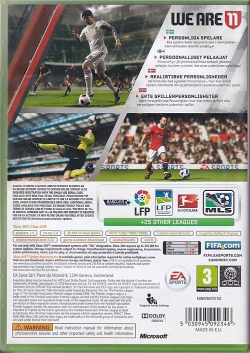 Fifa 11 - XBOX 360 (B Grade) (Genbrug)